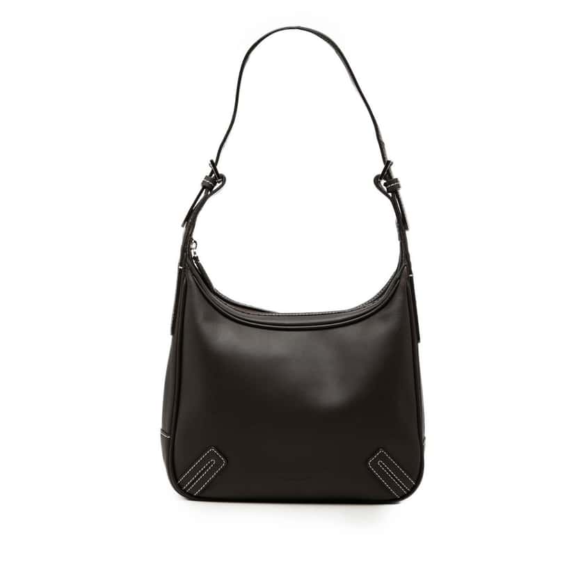 Burberry Leather Shoulder Bag Brown Leather Very good condition - Front View