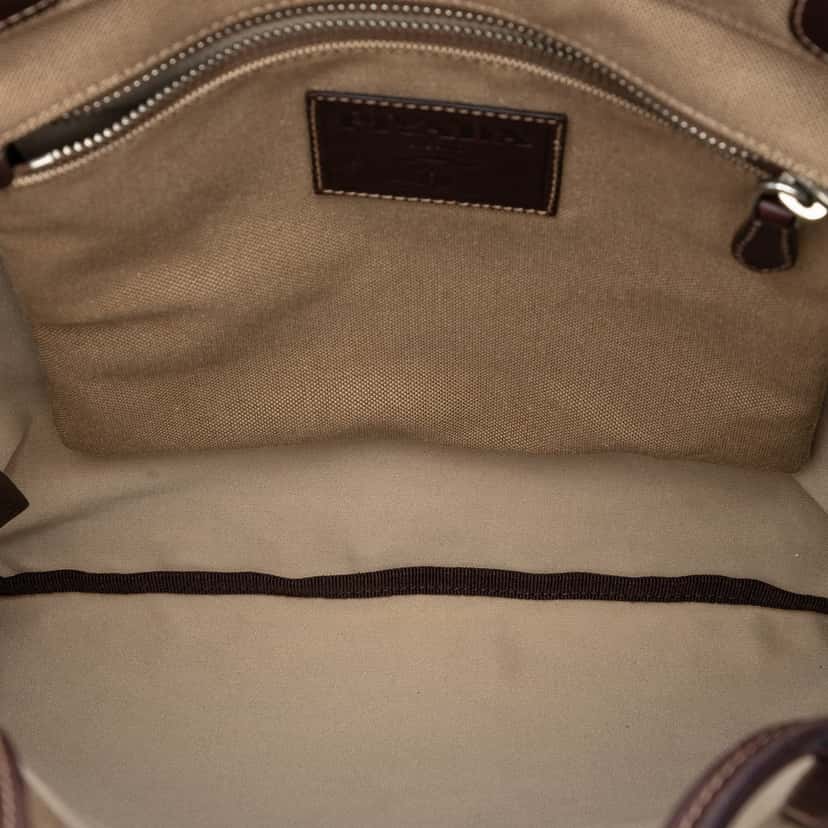 Prada Canvas Canapa Logo Tote Brown Very good condition - Model View