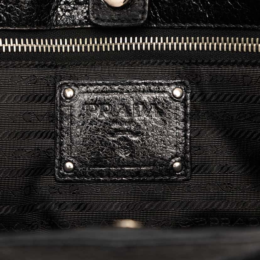 Prada Tessuto Cervo Lux 24H Tote Black Very good condition - Box View