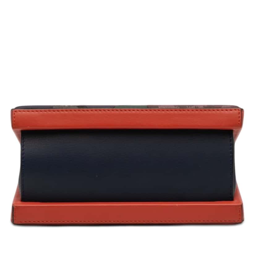 Loewe Small Leather Tokyo Postal Top Handle Bag Orange Leather Very good condition - Inside View