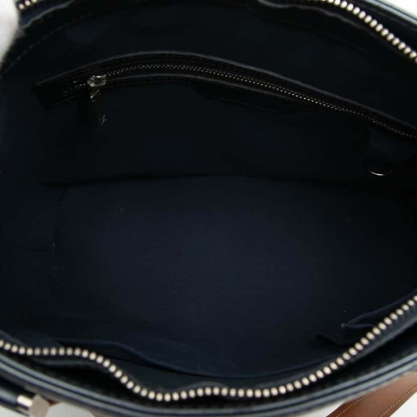 Louis Vuitton Monogram Mat Stockton Blue Leather Very good condition - Model View
