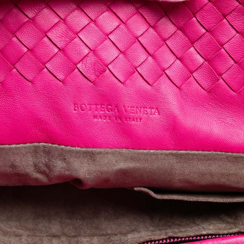 Bottega Veneta Nappa Intrecciato Tote Pink Leather Very good condition - Box View