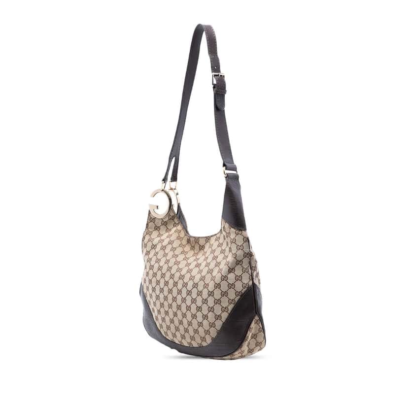 Gucci GG Canvas Charlotte Crossbody Beige Very good condition - Back View