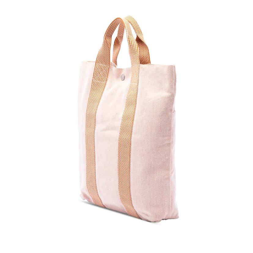 Hermès Toile Fourre Tout Cabas Beige Very good condition - Back View