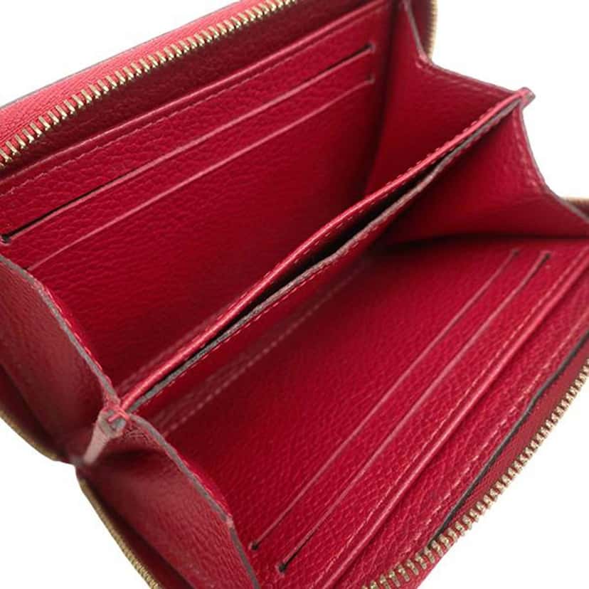 Louis Vuitton Monogram Empreinte Zippy Coin Purse Red Leather Very good condition - Model View