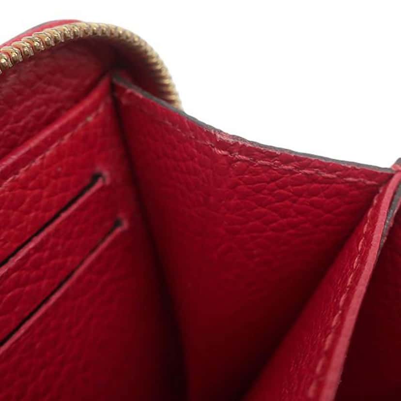 Louis Vuitton Monogram Empreinte Zippy Coin Purse Red Leather Very good condition - Box View