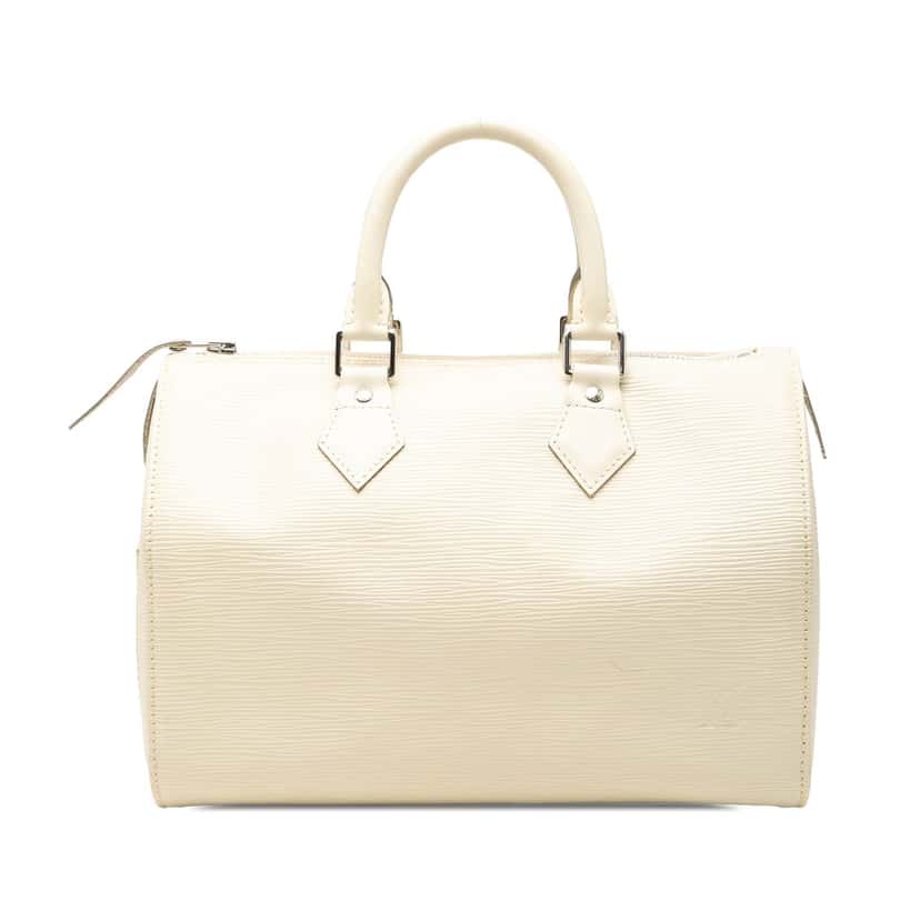 Louis Vuitton Epi Speedy 30 White Leather Very good condition - Front View