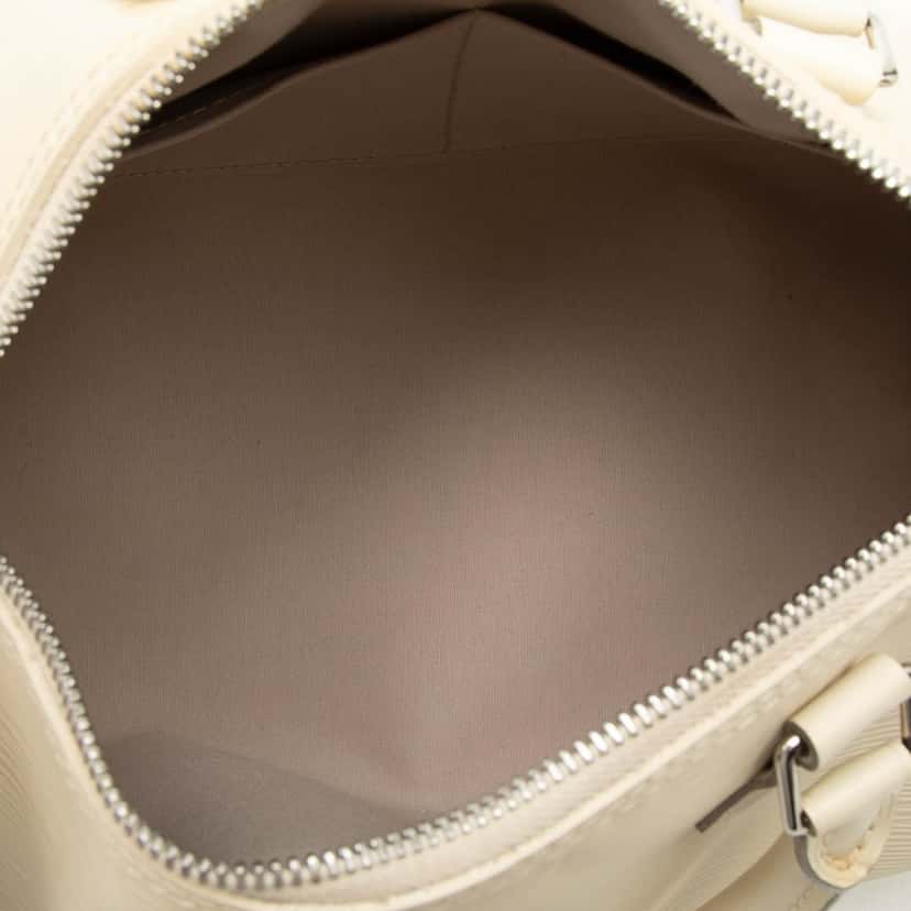 Louis Vuitton Epi Speedy 30 White Leather Very good condition - Model View