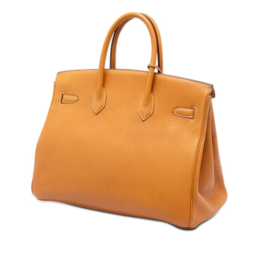 Hermès Togo Birkin Retourne 35 Orange Leather Very good condition - Back View
