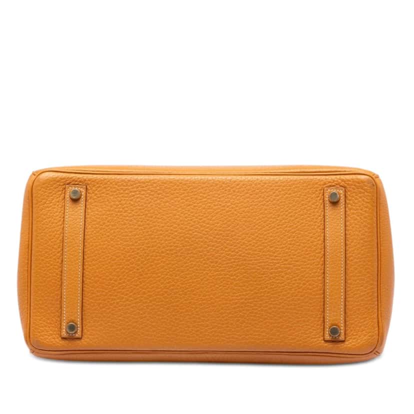 Hermès Togo Birkin Retourne 35 Orange Leather Very good condition - Inside View