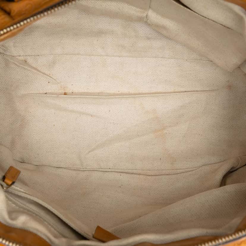 Gucci Guccissima Sukey Satchel Yellow Leather Good condition - Model View