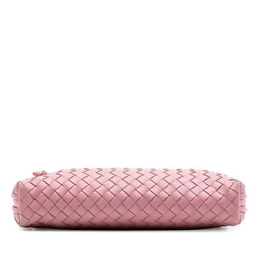 Bottega Veneta Nappa Intrecciato Nodini Crossbody Pink Leather Very good condition - Inside View