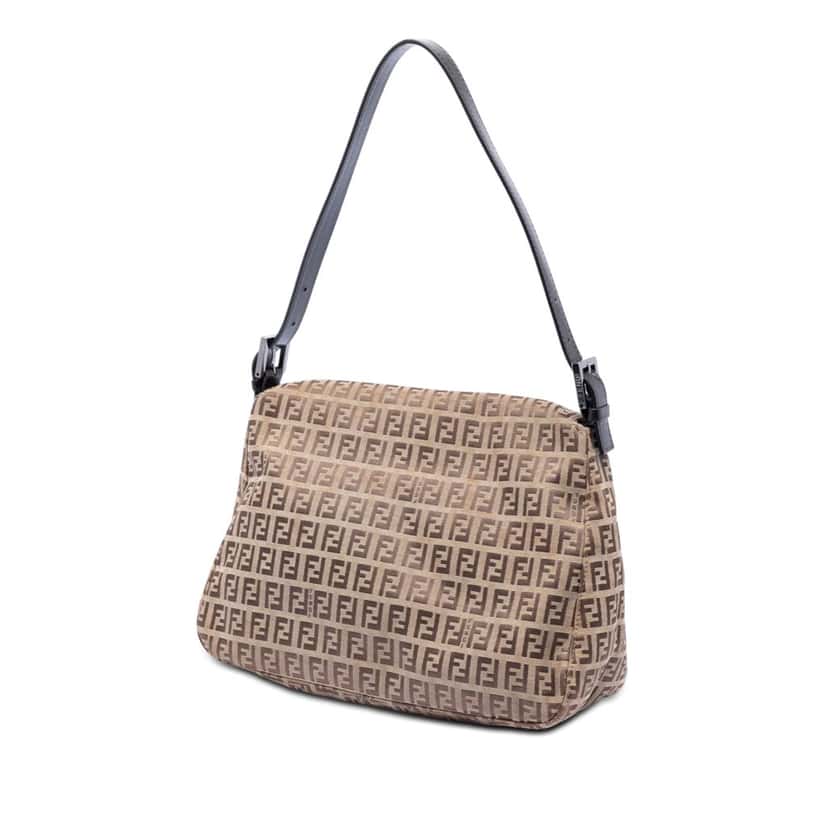 Fendi Zucchino Canvas Mamma Forever Brown Very good condition - Back View
