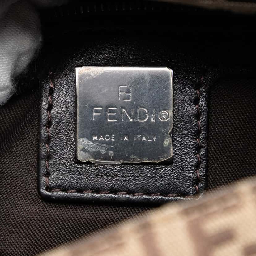 Fendi Zucchino Canvas Mamma Forever Brown Very good condition - Box View