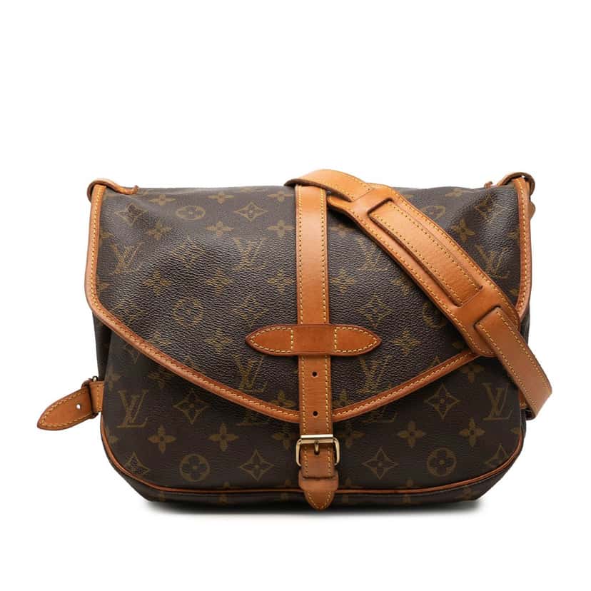 Louis Vuitton Monogram Saumur 25 Brown Very good condition - Front View
