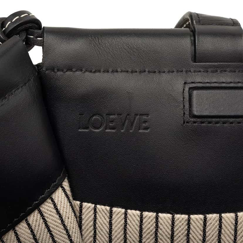 LOEWE Small Canvas Cushion Tote Brown Very good condition - Box View