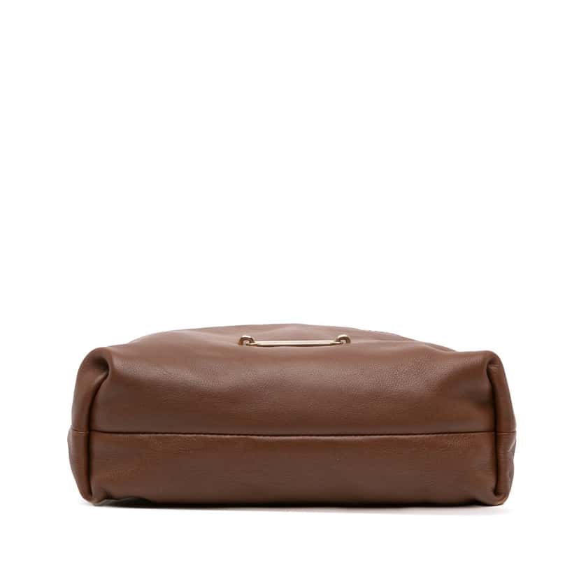 Burberry House Check Canvas and Calfskin Little Crush Crossbody Brown Leather Very good condition - Inside View