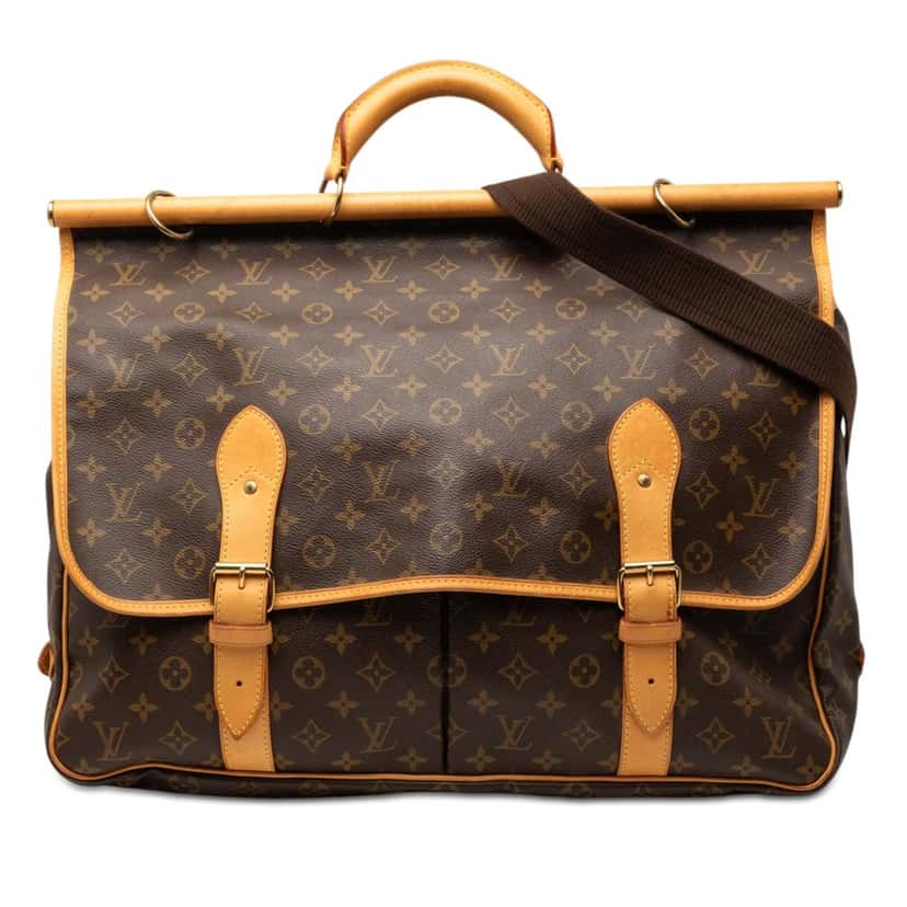 Louis Vuitton Monogram Sac Chasse Hunting Bag Brown Very good condition - Front View