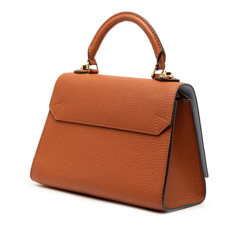 Louis Vuitton Taurillon Twist One Handle PM Brown Leather Very good condition - Back View