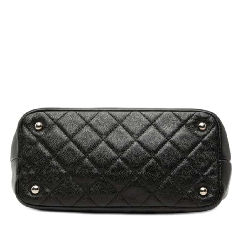 Chanel CC Caviar Timeless Soft Tote Black Leather Very good condition - Inside View