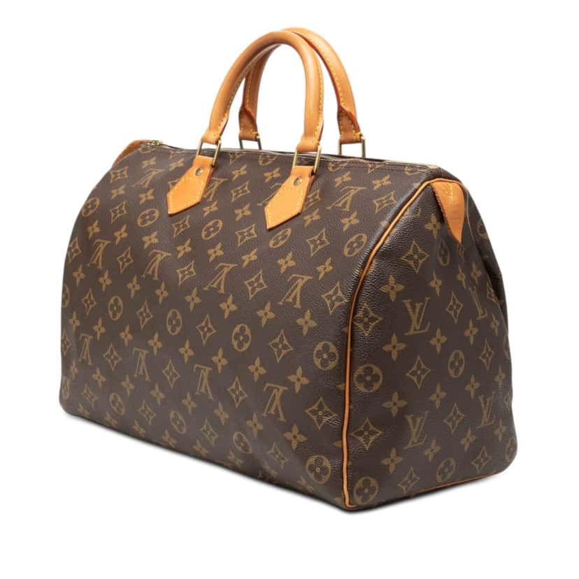 Louis Vuitton Monogram Speedy 35 Brown Very good condition - Back View