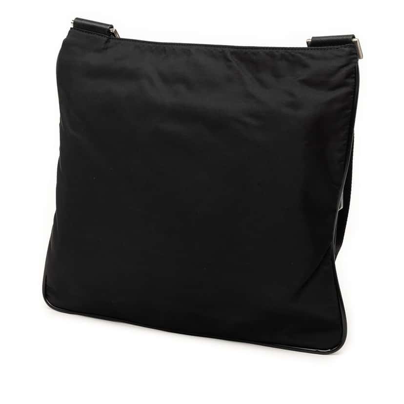 Prada Tessuto Zip Top Crossbody Black Very good condition - Back View