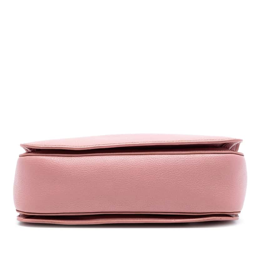 Miu Miu Goatskin Madras Satchel Pink Leather Very good condition - Inside View