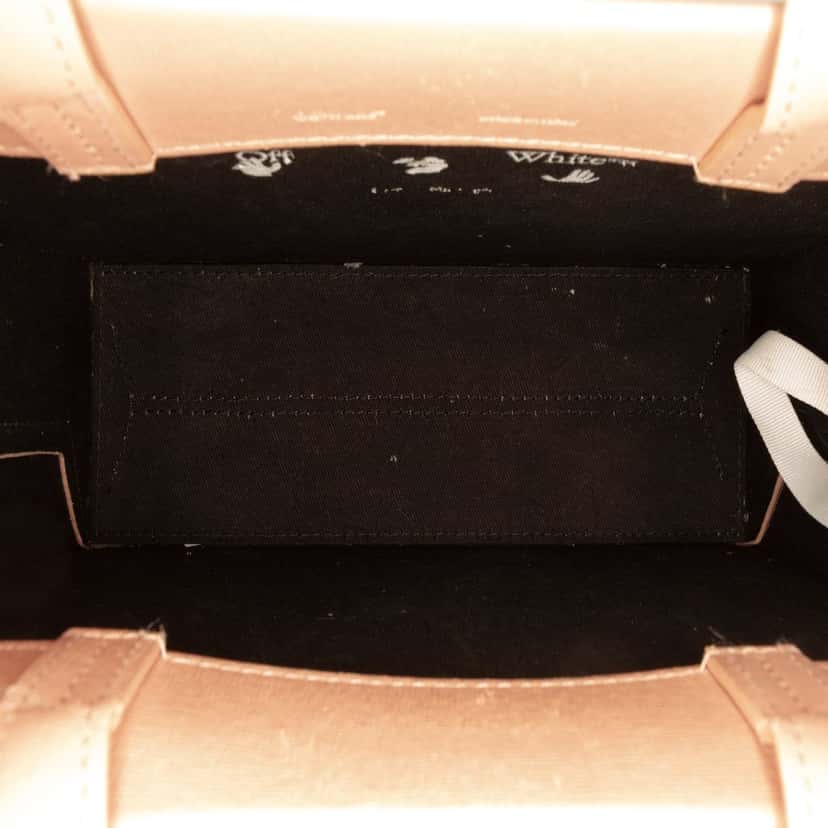 Off-White Mini Calfskin Box Flower Arrow Satchel Brown Leather Good condition - Model View