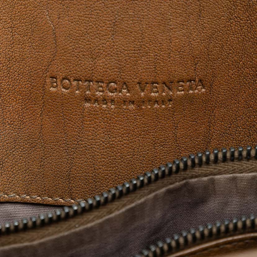 Bottega Veneta Nappa Intrecciato Club Fume Briefcase Brown Leather Very good condition - Box View