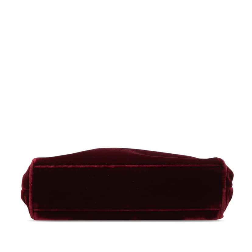 Prada Velvet Frame Clasp Shoulder Bag Red Very good condition - Inside View