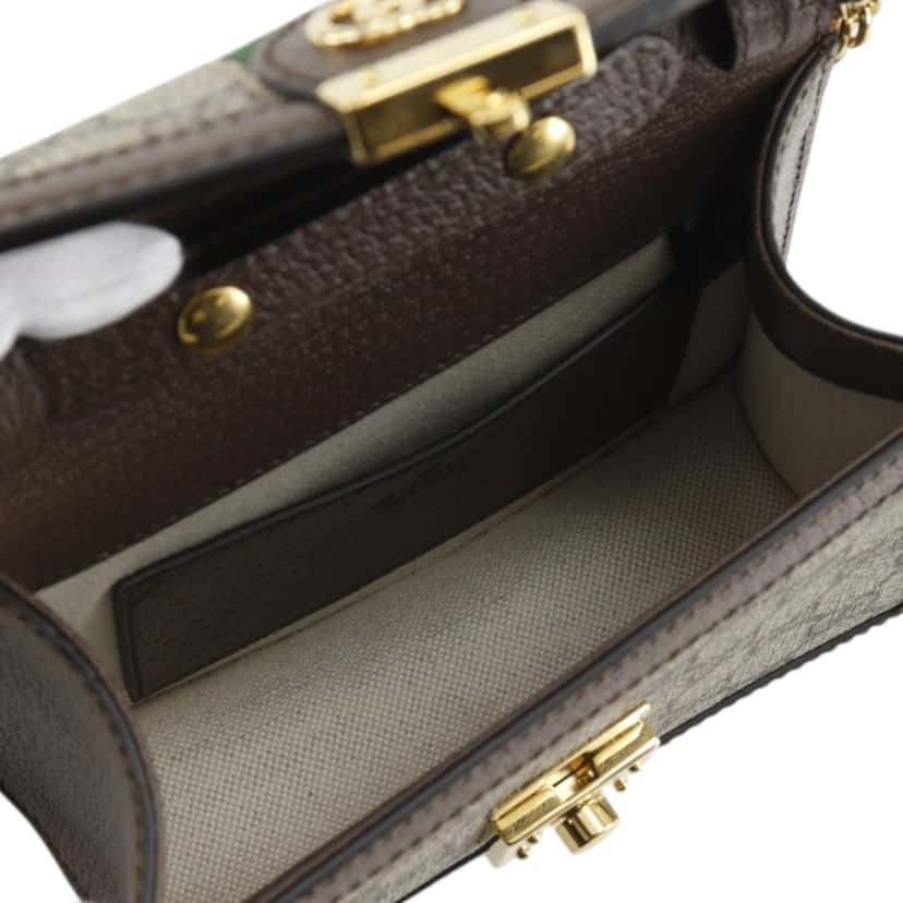 Gucci Small GG Supreme Web Ophidia Top Handle Bag Beige Very good condition - Model View