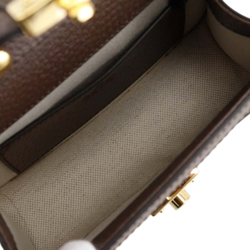 Gucci Small GG Supreme Web Ophidia Top Handle Bag Beige Very good condition - Box View