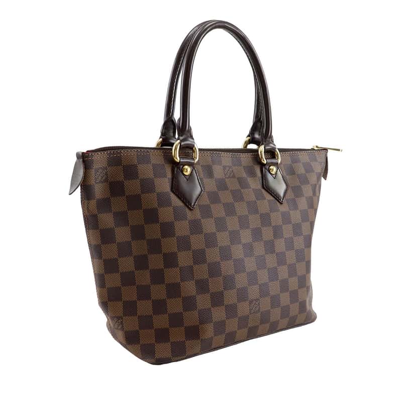 Louis Vuitton Damier Ebene Saleya PM Brown Very good condition - Back View