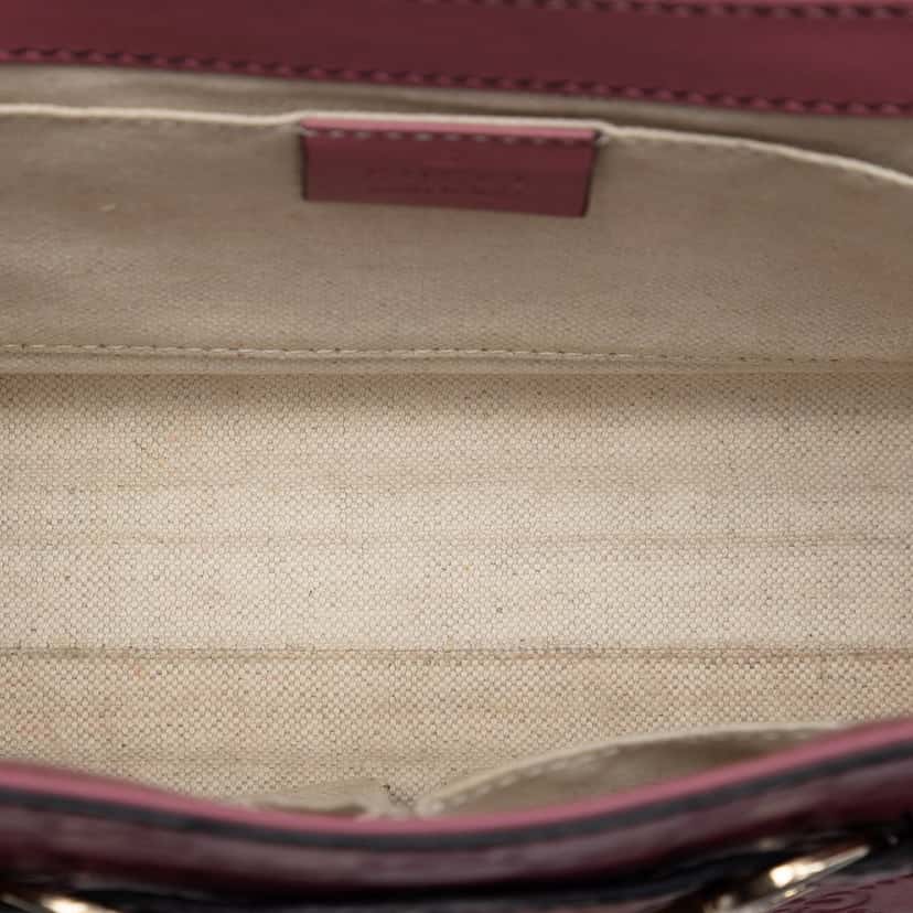 Gucci Medium Guccissima Emily Shoulder Bag Pink Leather Very good condition - Model View