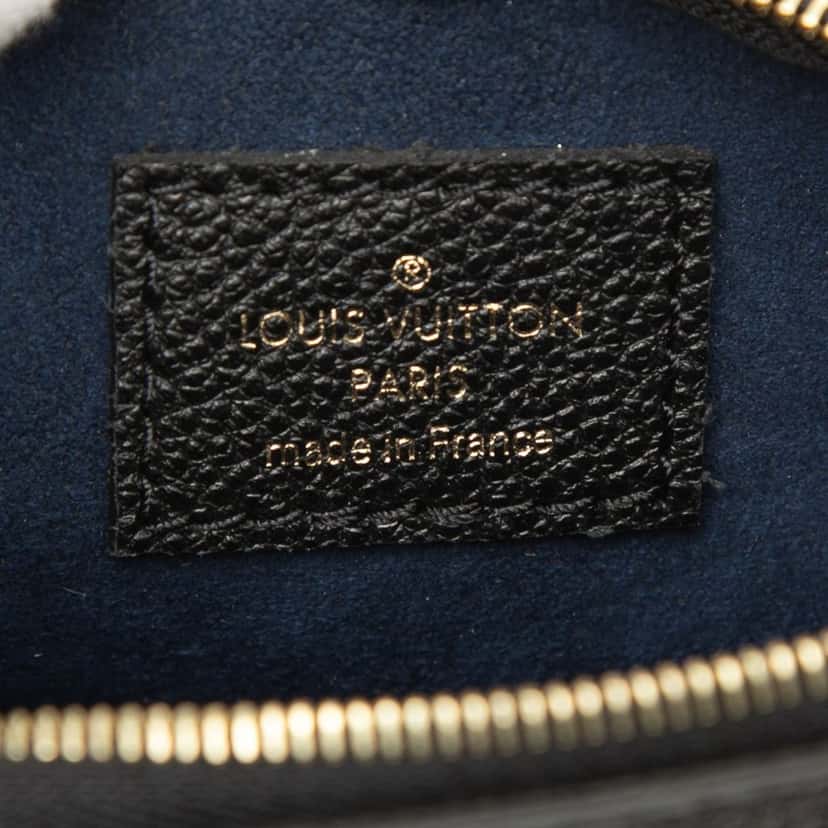 Louis Vuitton Monogram Empreinte CarryAll PM Pouch Black Leather Very good condition - Box View