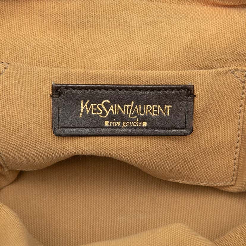 Saint Laurent Small Metallic Grained Calfskin Majorelle Handbag Gold Leather Very good condition - Box View