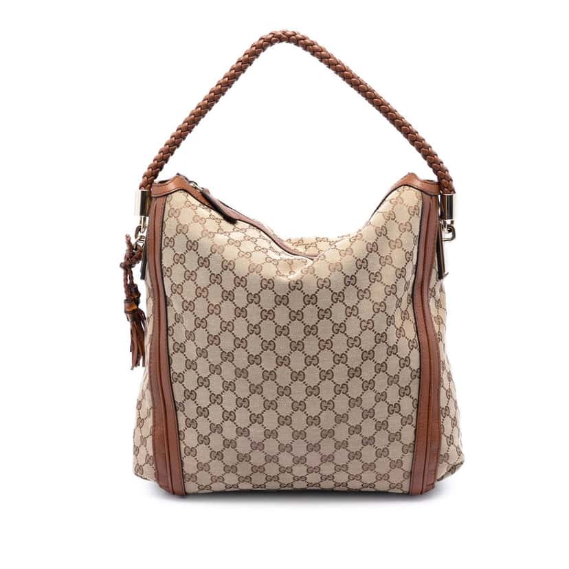 Gucci Large GG Canvas Bella Tote Beige Very good condition - Front View
