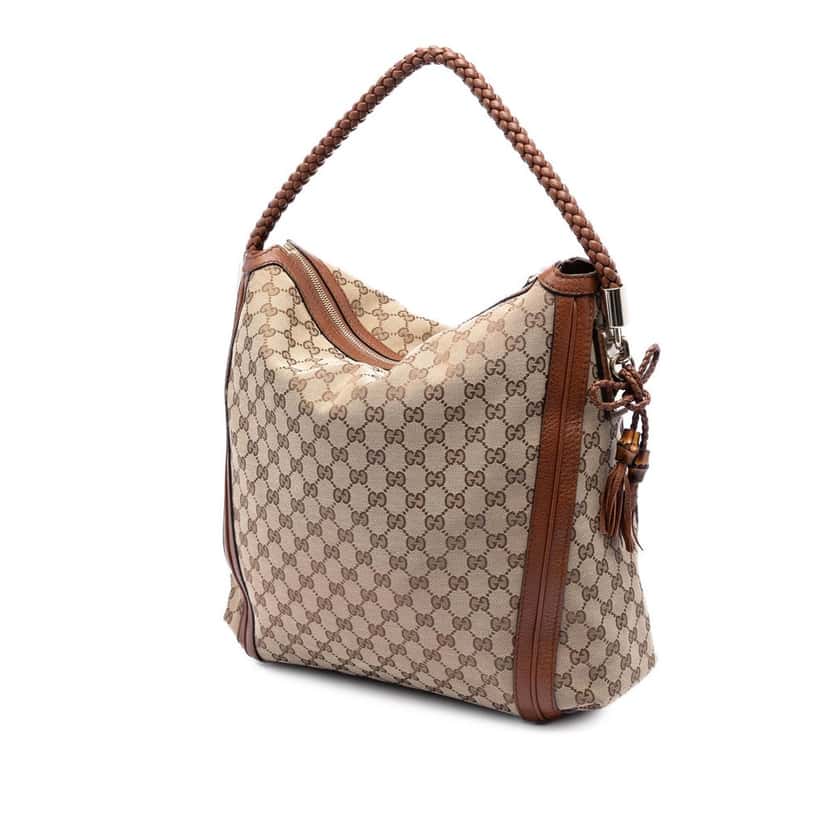 Gucci Large GG Canvas Bella Tote Beige Very good condition - Back View