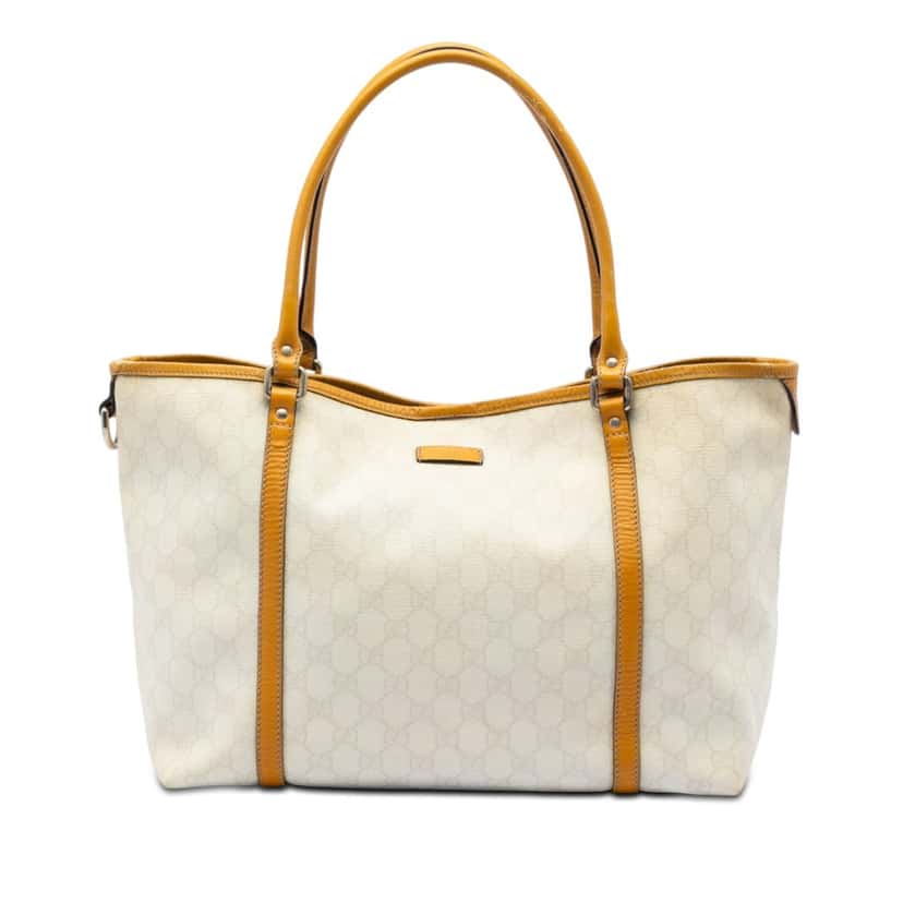 Gucci Medium GG Supreme Joy Tote White Very good condition - Front View
