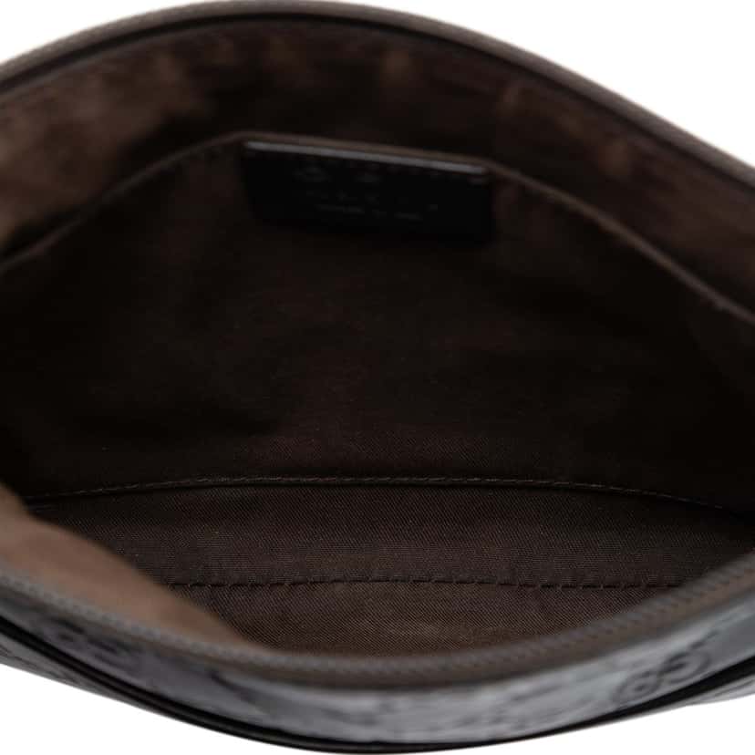 Gucci Guccissima Crossbody Brown Leather Very good condition - Model View