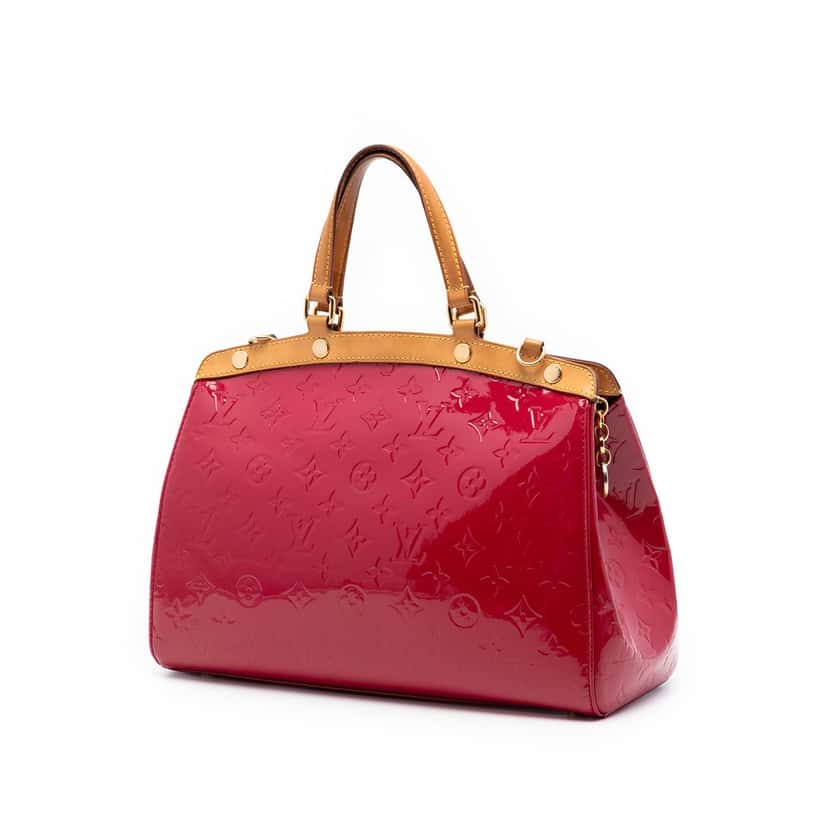 Louis Vuitton Monogram Vernis Brea MM Red Leather Very good condition - Back View