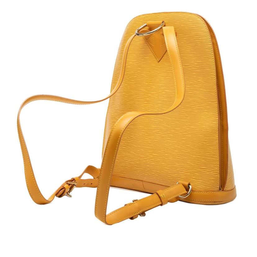 Louis Vuitton Epi Gobelins Yellow Leather Very good condition - Back View