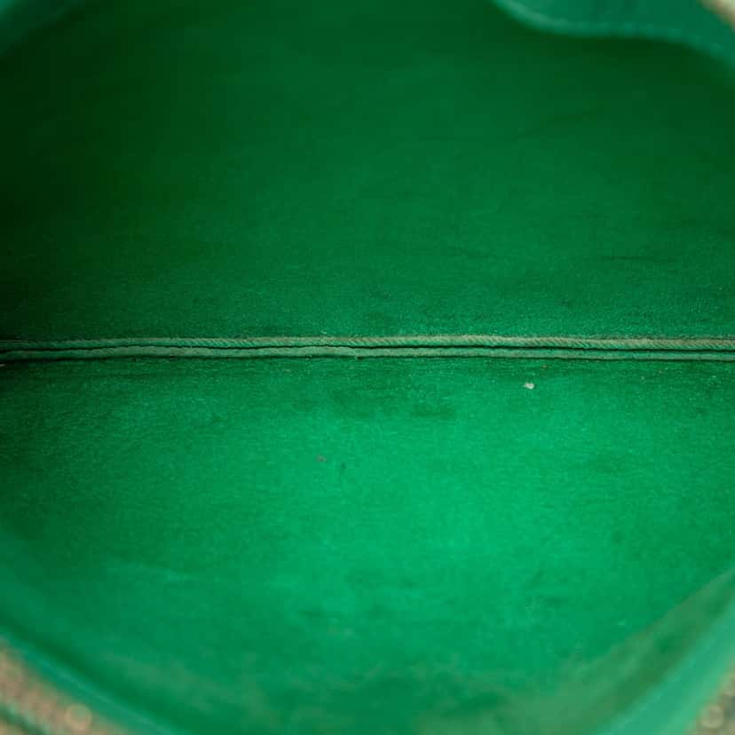 Celine Small Lambskin Trio Crossbody Green Leather Very good condition - Model View