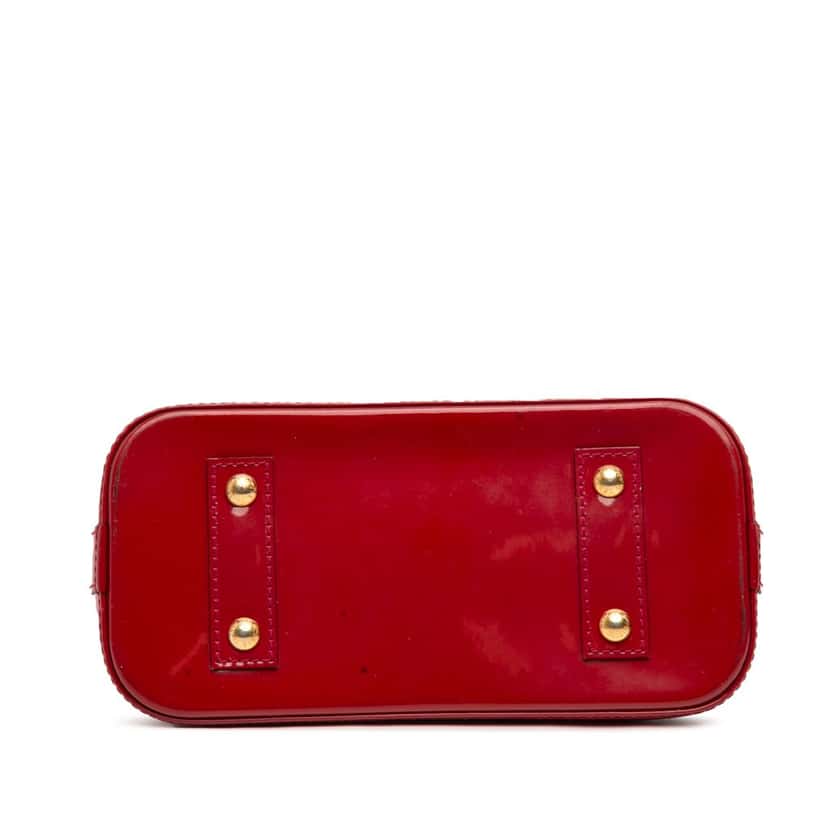 Louis Vuitton Monogram Vernis Alma BB Red Leather Very good condition - Inside View