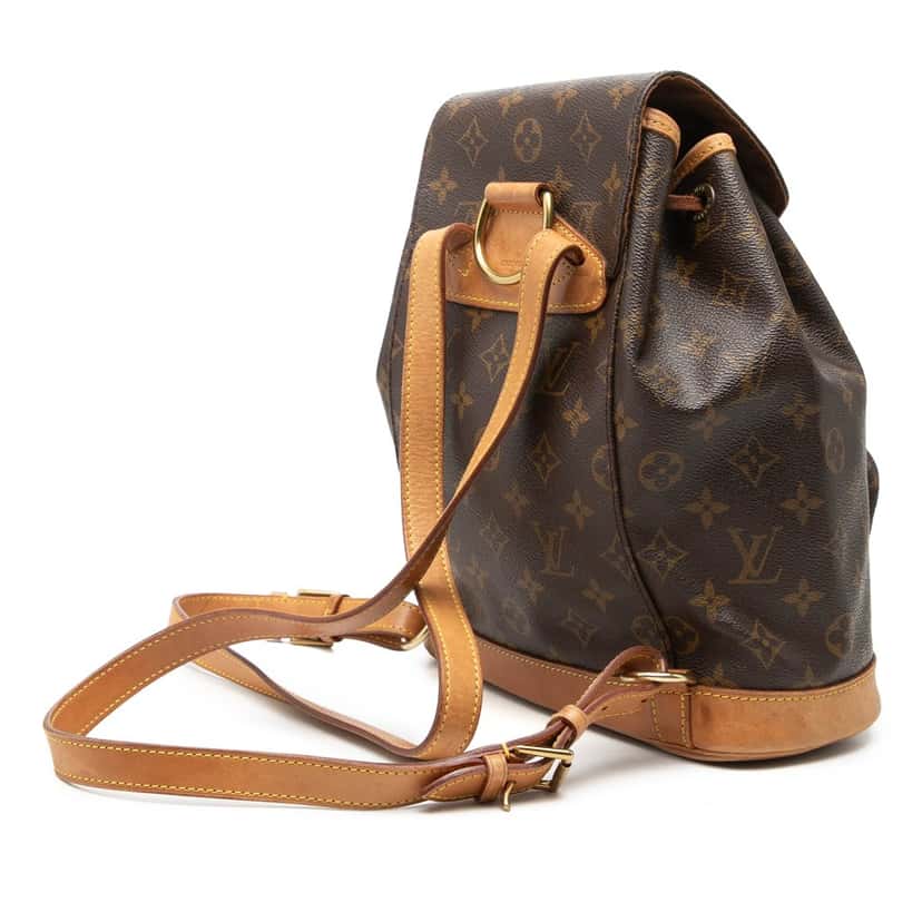 Louis Vuitton Monogram Montsouris MM Brown Very good condition - Back View