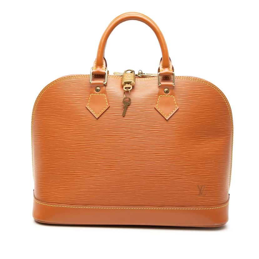 Louis Vuitton Epi Alma PM Brown Leather Very good condition - Front View