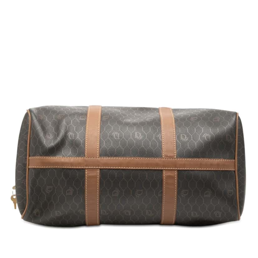 Dior Honeycomb Coated Canvas Boston Bag Black Good condition - Inside View