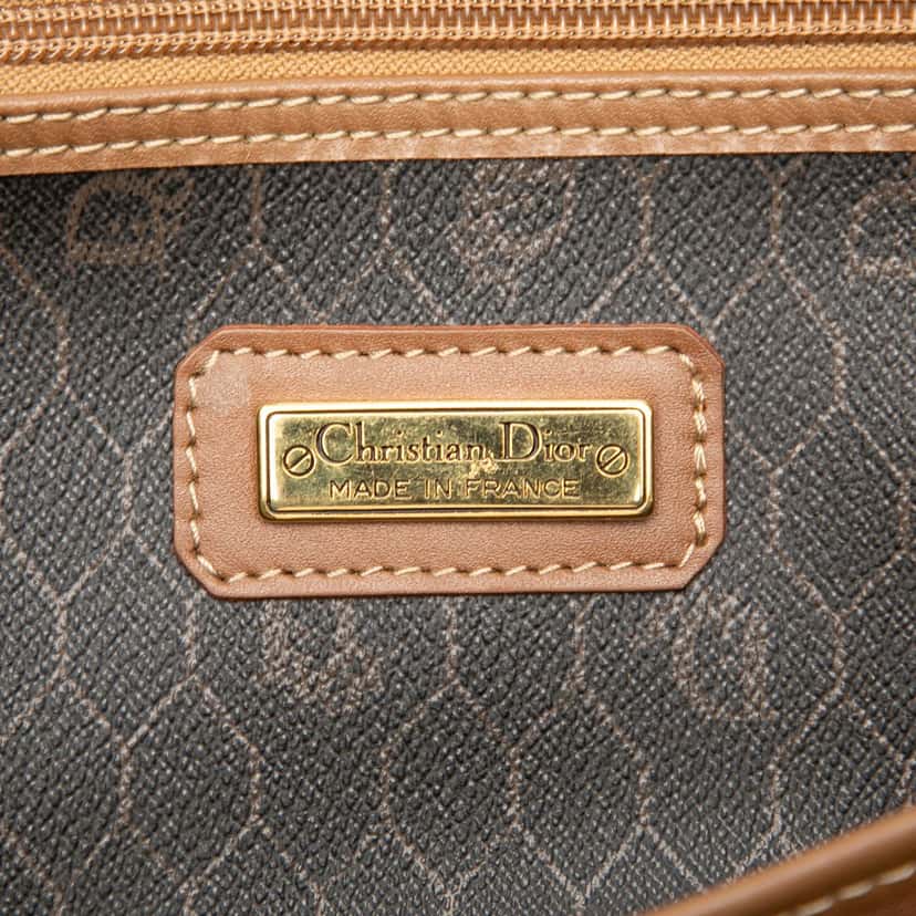Dior Honeycomb Coated Canvas Boston Bag Black Good condition - Box View