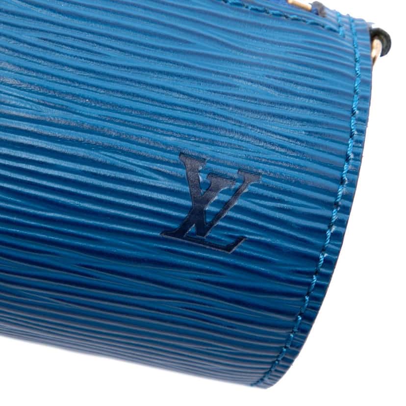 Louis Vuitton Epi Pochette Papillon Blue Leather Very good condition - Box View
