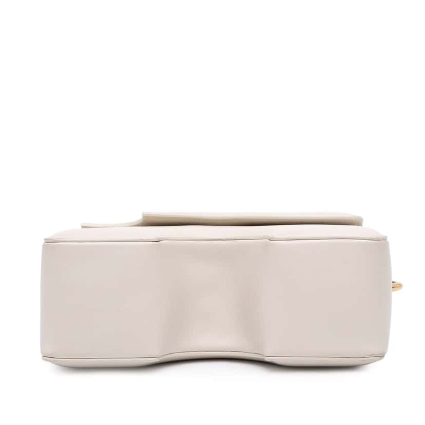 Off-White Leather Burrow 22 Crossbody White Leather Very good condition - Inside View